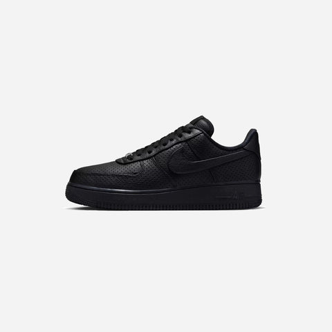 NIKE AIR FORCE 1 LOW PERFORATED LEATHER [MENS] [BLACK]