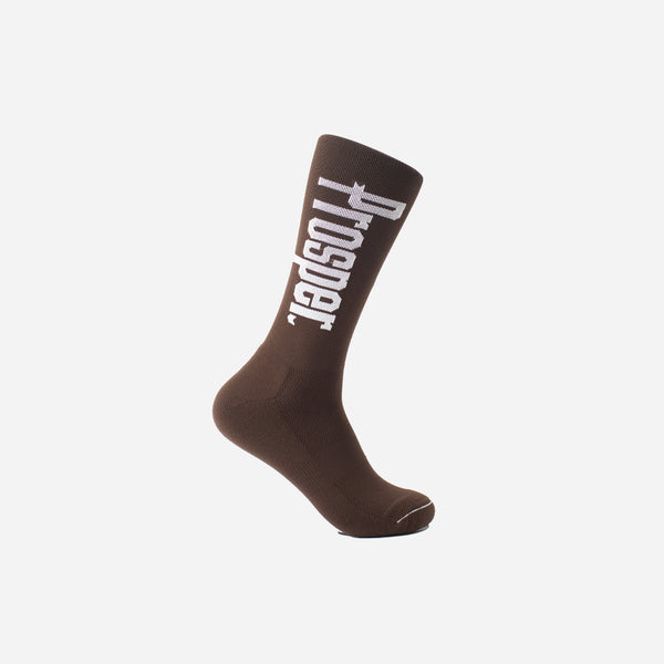 PROSPER 3 SOCKS (BROWN/WHITE)