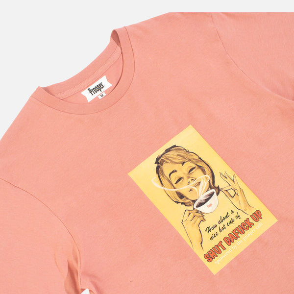 PROSPER CAFE S/S TEE (DUSTY ROSE)