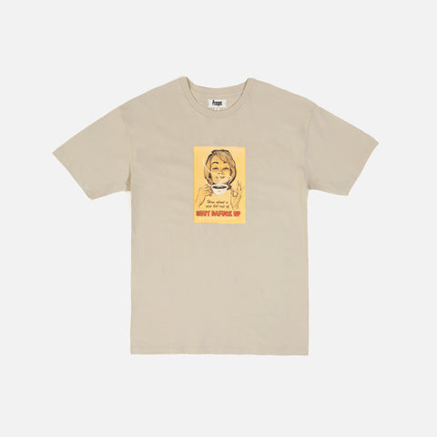 PROSPER CAFE S/S TEE (SAND)