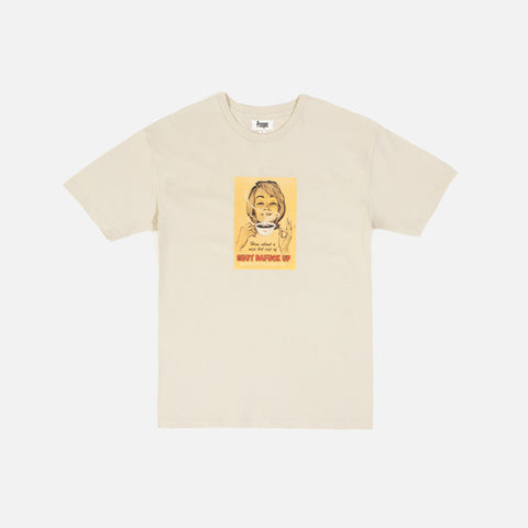 PROSPER CAFE S/S TEE (BONE)