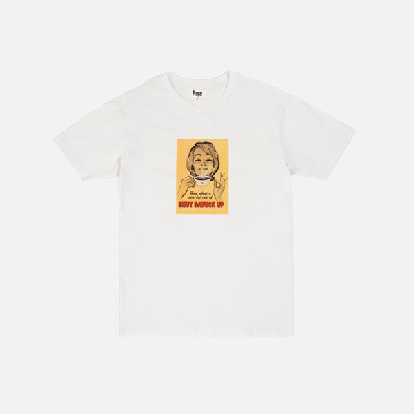 PROSPER CAFE S/S TEE (WHITE)