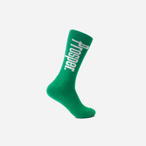 PROSPER 3 SOCKS (KELLY GREEN/WHITE)