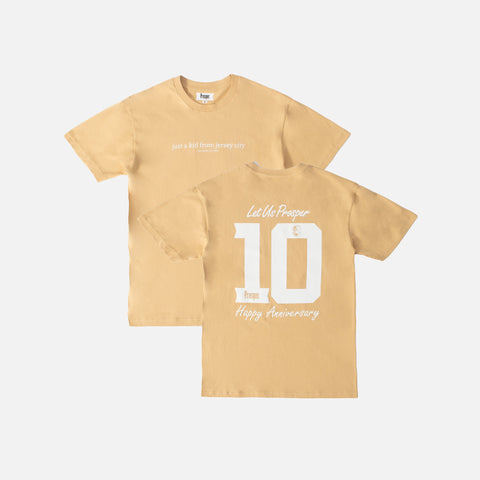 PROSPER 10 YEAR ANNIVERSARY S/S TEE [VINTAGE GOLD]