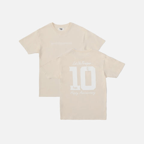 PROSPER 10 YEAR ANNIVERSARY S/S TEE [VINTAGE WHITE]