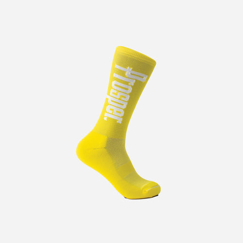 PROSPER 3 SOCKS (YELLOW/WHITE)